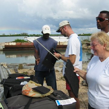 Dr. Richard Spieler and graduate students at NOVA  Southwestern Scientific Study of Invertebrate Enhancers