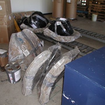 Moulds at edghill industrial estate being prepared to be sh Moulds at edghill industrial estate being prepared to be sh