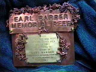 Earl Barber Memorial Plaque