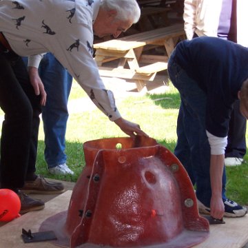 Boy Scout Troop 247 and Andrew Oles Reef Ball Construction Pictorial