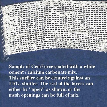 CemForce Concrete Textile Fabric for Reef Building